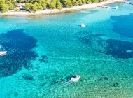 Clear blue sea of Blue Lagoon